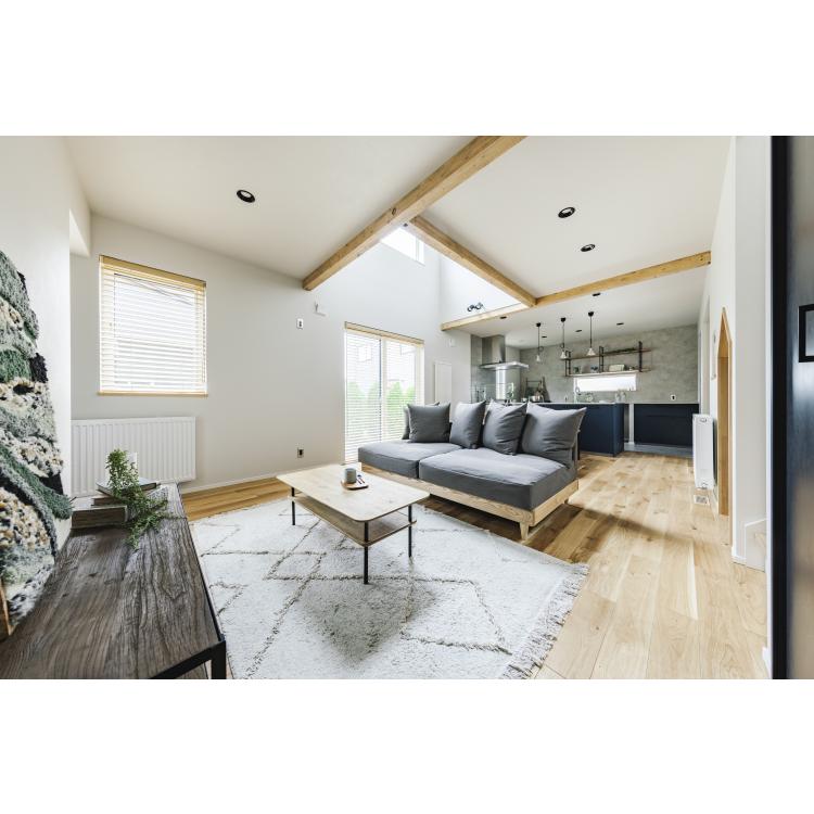 グランドオープン！吹き抜けのある開放的なLDKの家